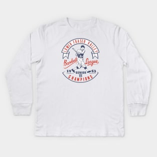 Retro Baseball Kids Long Sleeve T-Shirt